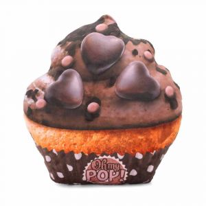 Oh My Pop! Cupcake-Coussin Grande, Brun