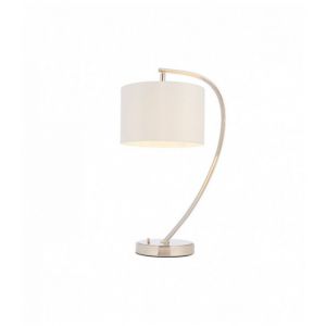 Image de Endon Lampe Josephine, nickel, avec abat-jour