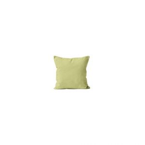 Image de Soleil d'Ocre Housse de coussin 60X60 cm ALIX vert citron, par