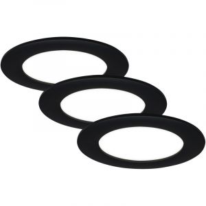 Brilo - LOT 3x Spot encastrable de salle de bain LED FLAT LED/7W/230V IP44