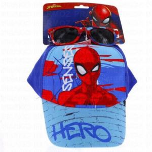 TINOKOU Lunettes de soleil et Casquette spider-man taille 53