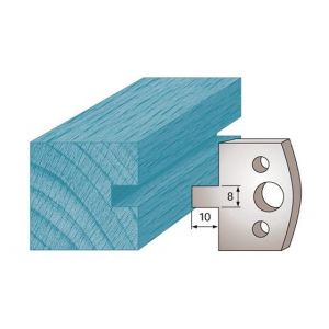 Diamwood Platinum Jeu de 2 fers profilés Ht. 40 x 4 mm rainure 8 mm M94 pour porte-outils de toupie