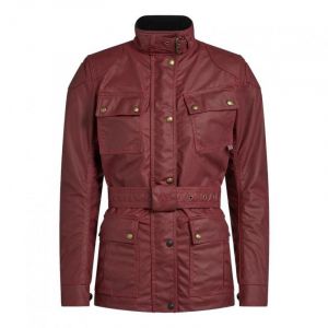 Belstaff Veste textile femme Trialmaster Pro Wax Racing Lady rouge- 38