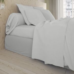 Dodo Drap plat Coton Gris Perle 270x310 cm