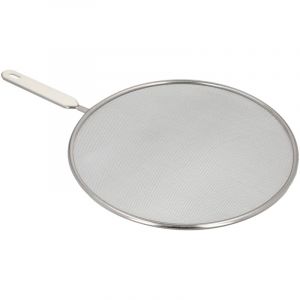 Couvercle Anti-&Eacute;claboussures En Acier Inoxydable &Oslash; 28 Cm. Avec Poign&eacute;e