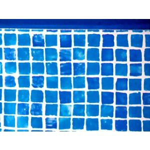 Star Pool Liner imprimé rail 50/100 pour piscine hors-sol ovale 6,10 x 3,75 x 1,20 m