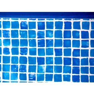 Image de Star Pool Liner imprimé rail 50/100 pour piscine hors-sol ovale 6,10 x 3,75 x 1,20 m