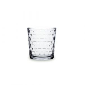 Quid Square Lot de 6 verres bas en verre 26 cl Sodo Passe au r&eacute;frig&eacute;rateur Non compatible micro-ondes &Eacute;cologique