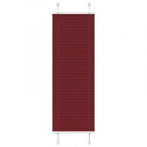 VidaXL Store Pliss&eacute; Rouge Bordeaux 50x150 Cm Largeur Du Tissu 49,4 Cm