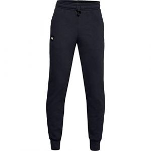 Under Armour Pantalon de Jogging Rival Fleece Garçon, Black,Onyx White (001), FR : L (Taille Fabricant : YLG)