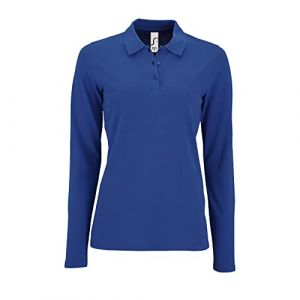 Image de Sol's SOLS - Polo manches longues PERFECT - Femme (2XL) (Bleu roi) - UTPC2908