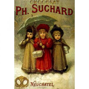 Dtoys Puzzle Poster vintage - Chocolats Philippe Suchard