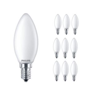 Philips Lot 10x Corepro LEDcandle E14 D&eacute;polie 4.3W 470lm - 827 Blanc Tr&egrave;s Chaud | &Eacute;quivalent 40W