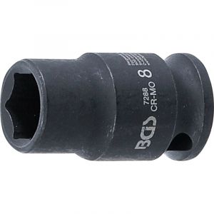 BGS 7288 | Douille à choc, six pans | 6,3 mm (1/4") | 8 mm