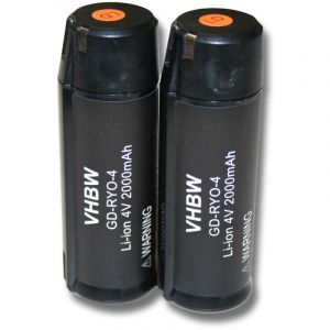 Vhbw S'adapte aux modèles suivants: Ryobi RP4520, protection auditive Ryobi RP4530, Ryobi Tek4 RP4300 - 2x Batterie de remplacemen…