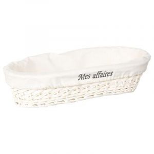 Image de Panier de Rangement "Mes Affaires" 41cm Blanc Prix