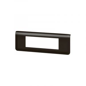 Image de Legrand Plaque de finition horizontale Mosaic pour 6 modules noir mat (079056L)