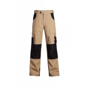 Image de North Ways Pantalon de travail avec renforts Adam beige/noir T.54