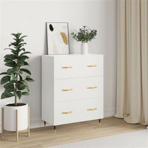 VidaXL Buffet blanc 69,5x34x90 cm bois d'ingénierie