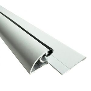 Seuil de porte pmr, Largeur 50mm Lg 830mm + joint d'étanchéité + découpe d'angles - Laqué blanc Homewell