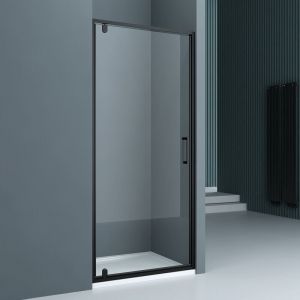 Sogood - Porte de Douche Pivotante pour Niche Paroi de Douche Transparente Verre de Sécurité avec Revêtement Anti-calaire Teramo61K 90x200cm