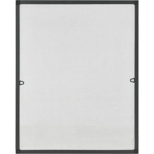 Moustiquaire / Brise-vue / Persienne - 120 x 140 cm - Noir - Matériel de fixation inclus