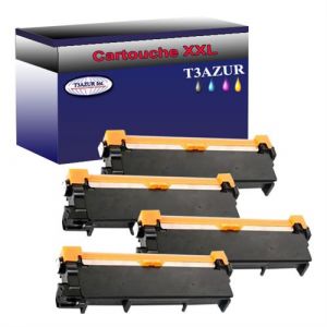 T3Azur Lot de 4 Toners Laser compatibles pour Brot r MFC L2700DN, MFC L2700DW, TN2320 T3AZUR