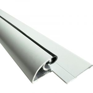 Seuil de porte pmr, Largeur 50mm Lg 730mm + joint d'étanchéité + decoupe angles - Laqué noir Homewell