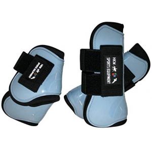 HKM Tendon and Fetlock Boots Set - Grass Green / Black - Pony