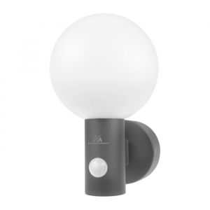 Maclean D&eacute;tecteur de mouvement PIR MCE515 GR Lampe LED grise 15W IP65 1600lm 4000K