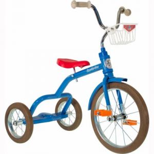 Image de Italtrike Tricycle Spokes avec panier avant 16'' bleu et rouge