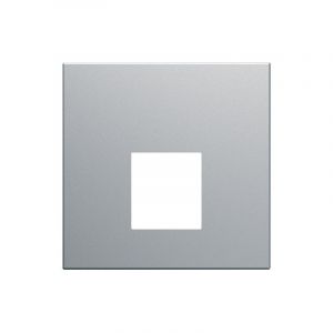 Hager Enjoliveur prise RJ45 Gallery - Titane - WXD202T