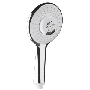 Essebagno Essemusic douchette ronde chromée 1 jet avec enceinte Bluetooth