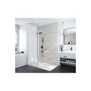 Image de Leda Paroi de douche ouverte Atout 3 - Verre transparent - 100 cm