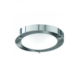 Searchlight Plafonnier 30cm chrome verre opale