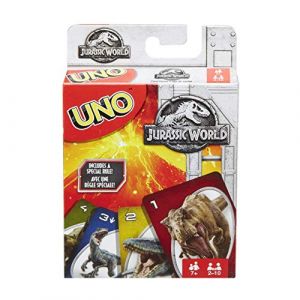 Mattel Jurassic World Jeu De Cartes Uno *Anglais*