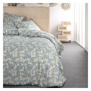 Image de Today Parure de lit Sunshine 6.30 imprim&eacute; vert floral 260x240 cm - Vert
