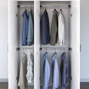 VidaXL Rails de garde-robe télescopiques 4 pcs Argenté 58-100 cm