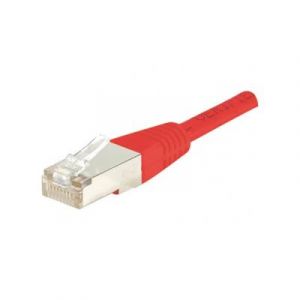 Image de Cordon RJ45 cat rie 6 F/UTP rouge 0,15 m