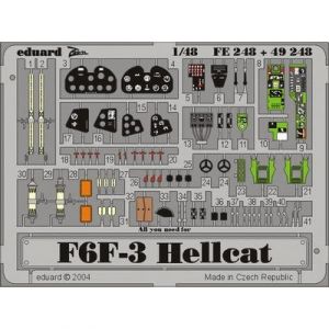 Eduard Accessoire North American P-51D Mustang - pièces pré-peintes en couleur (pour maquettes Hasegawa) Ce coffret Zoom est une version simplifié 1/7