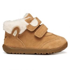 Geox B&eacute;b&eacute; Fille B Macchia Girl First Walker Shoe, Cognac, 19 EU