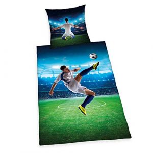 Herding Football Bicycle Kick simple housse de couette et taie d’oreiller Set