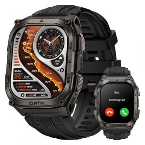 Montre Connect&eacute;e KOSPET Tank M4 Homme Acier Inoxydable GPS &Eacute;tanch&eacute;it&eacute; 10ATM