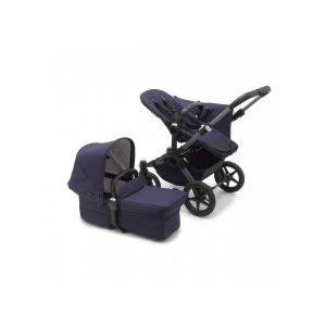 Image de Bugaboo Poussette duo combinée 2en1 Donkey 5 Classic Mono Complete Graphite/Dark Navy