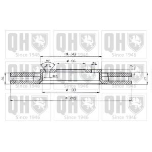 Quinton Hazell Disque de frein avant BDC5241