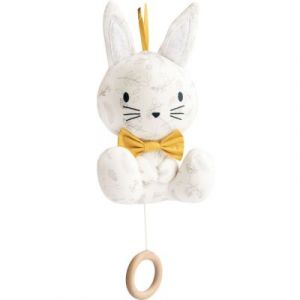 Domiva Peluche musicale lapin Leafy Bunny