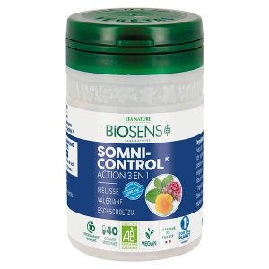 Gélule végétale Somni Control - Action 3 en 1 - bio