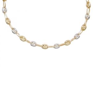 Collier L'atelier D'azur Collier Femme Deux Ors - Grains de Café Bicolores - Couleur Unique - Taille Multicolore