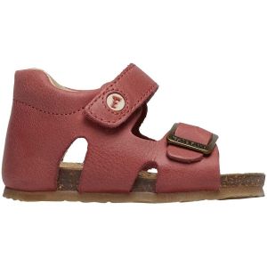 Falcotto BEA-Sandales en cuir avec boucle et fermeture scratch,Rouge 18