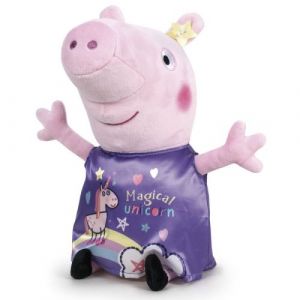 Peluche la maman de chloe peppa pig : la tante 32 cm - peluche licence - cochon - doudou enfant